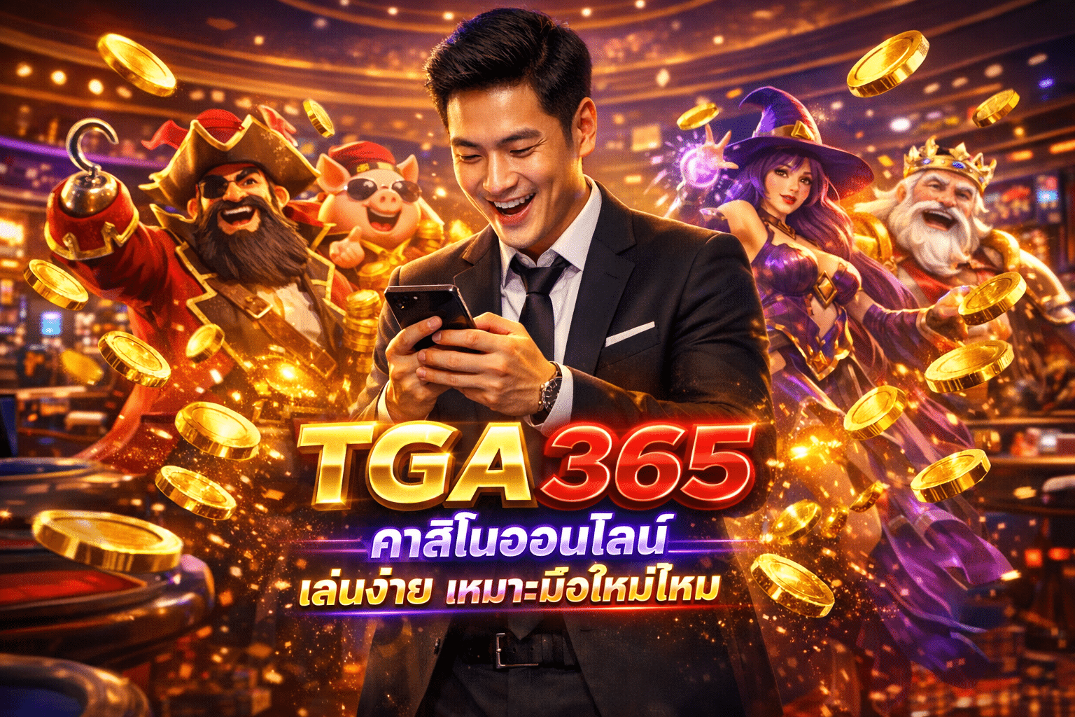TGA365 คาสิโนออนไลน์ เล่นง่าย เหมาะมือใหม่ไหม